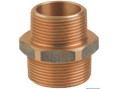 Niples doppio ridotto M-M in bronzo GUIDI 