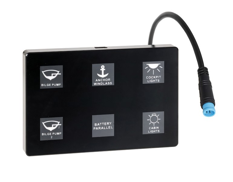 Pannello elettrico touch programmabile con centralina CAN-BUS