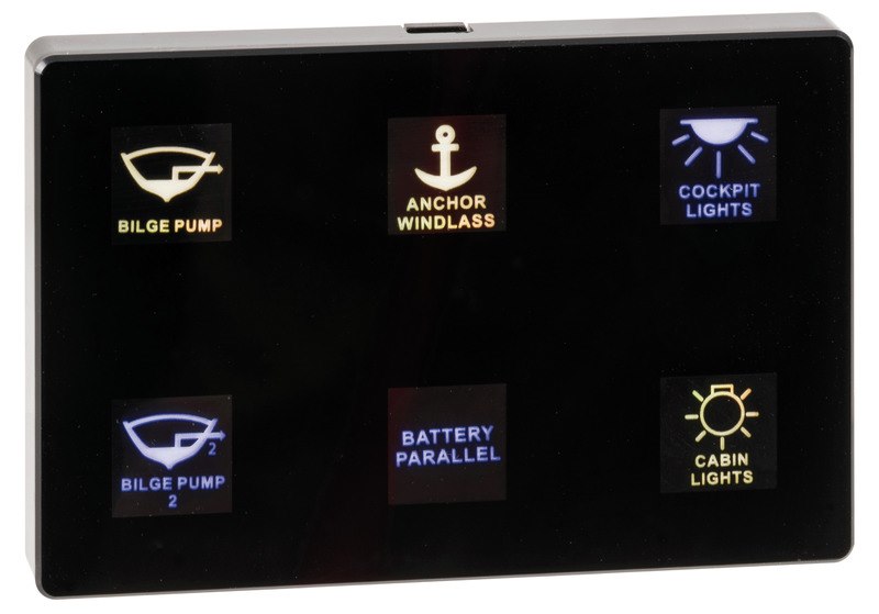 Pannello elettrico touch programmabile con centralina CAN-BUS