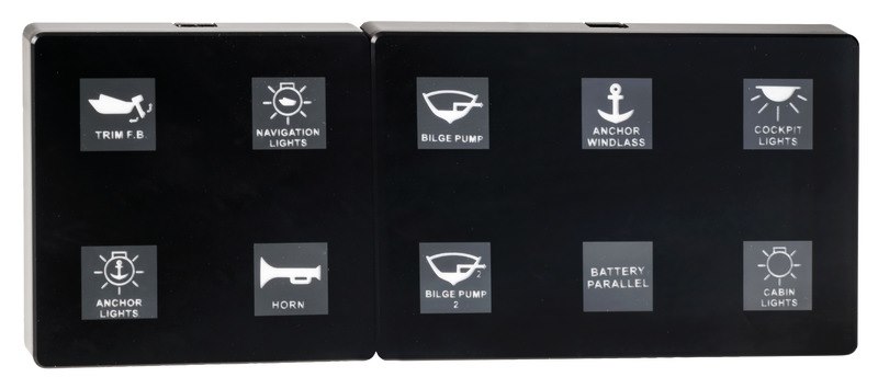 Pannello elettrico touch programmabile con centralina CAN-BUS