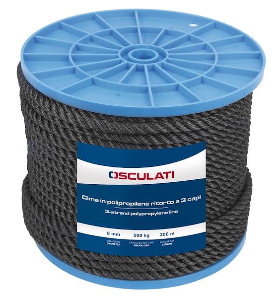 Cima in polipropilene ritorto a 3 capi