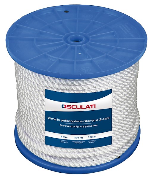 Cima in polipropilene ritorto a 3 capi