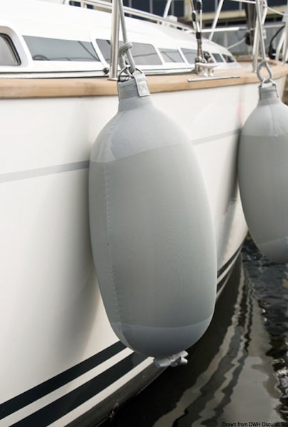 Parabordo cilindrico in tessuto gonfiabile FENDERTEX