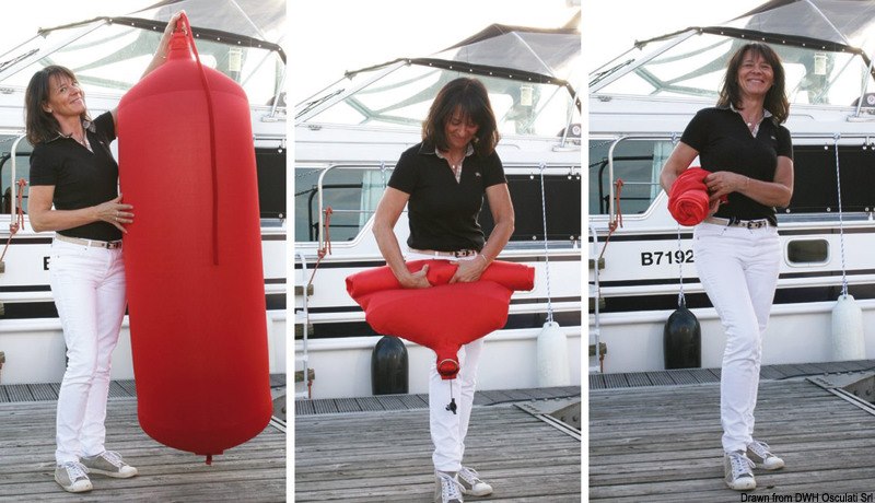 Parabordo cilindrico in tessuto gonfiabile FENDERTEX