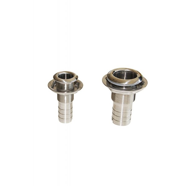 SCARICO A MARE INOX CON PORTAGOMMA