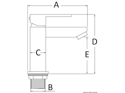 Miscelatore lavello Square basso 