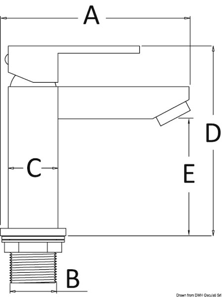 Miscelatore lavello Square basso 