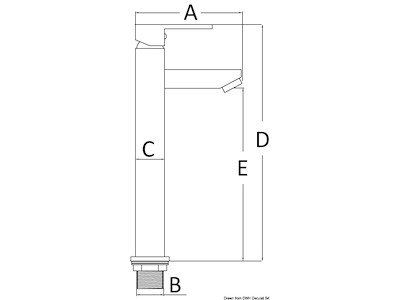 Miscelatore lavello Square alto 