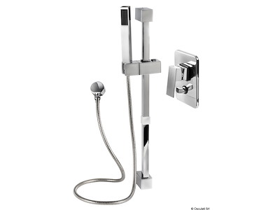 Saliscendi doccia con misc.Square V.2 tubo in PVC 