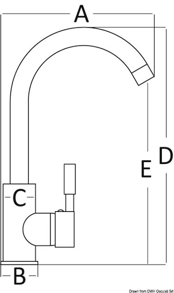 Miscelatore Diana lavello cucina 