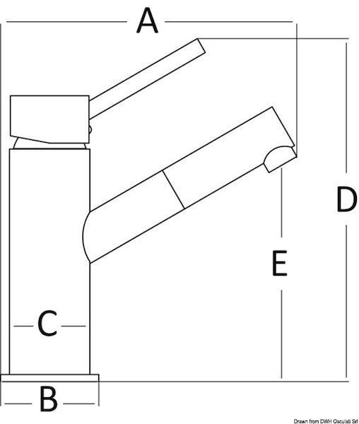 Miscelatore Diana lavello bagno 