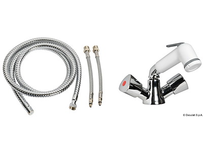 Monoforo girevole con doccetta 