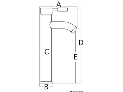 Miscelatore Diana bagno alto 
