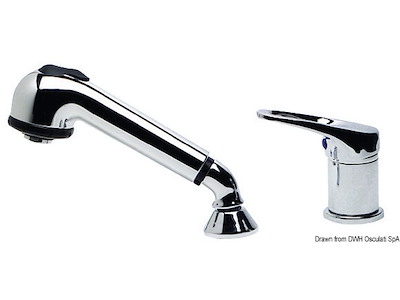 Miscelatore monocomando + doccia estraibile 