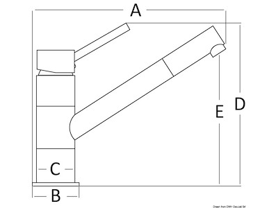 Miscelatore Diana ottone cromato 