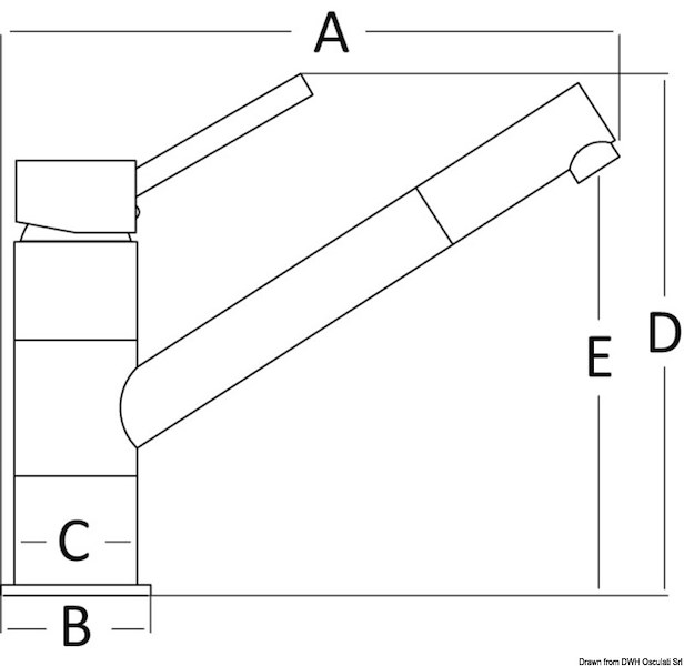 Miscelatore Diana ottone cromato 