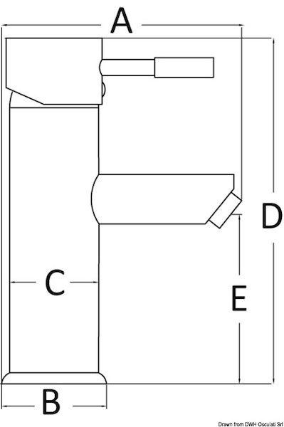 Miscelatore Diana lavello bagno 