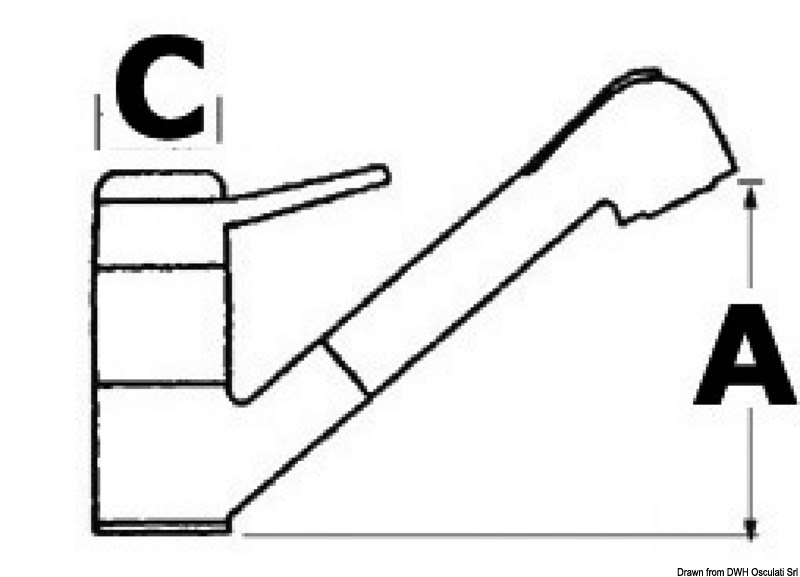 Miscelatore Olivia + doccia estraibile 