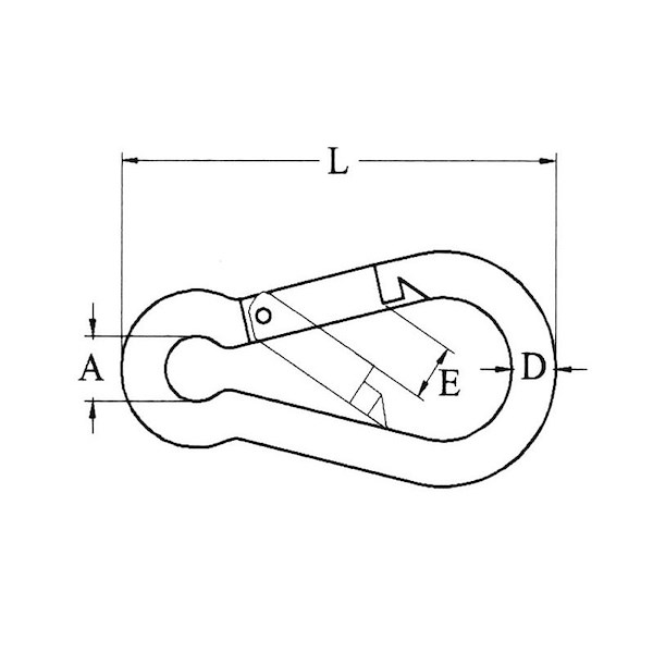 MOSCHETTONE INOX IN BLISTER