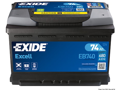 Batterie EXIDE Excell per avviamento