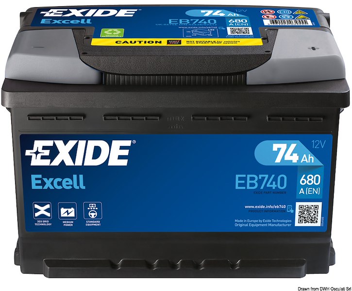 Batterie EXIDE Excell per avviamento