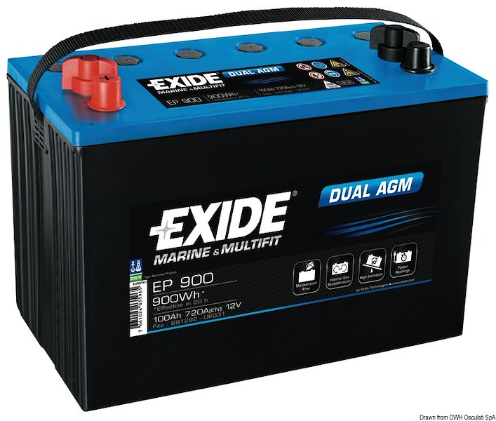 Batterie EXIDE Agm per servizi ed avviamento